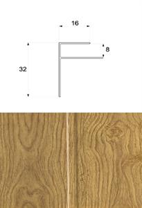 PROFILO FINALE IN PVC PER DOGA ROVERE MIS.H.300CM