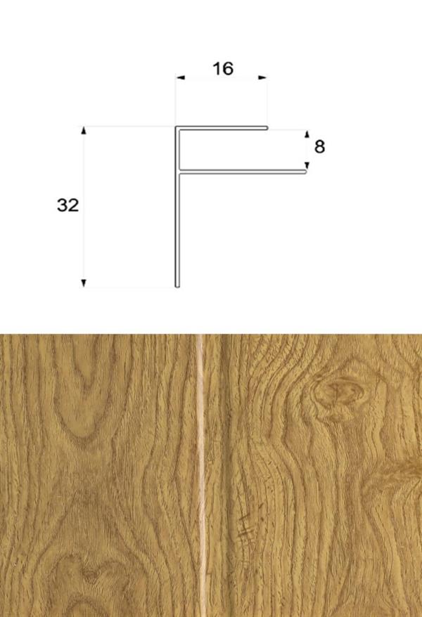 PROFILO FINALE IN PVC PER DOGA ROVERE MIS.H.300CM