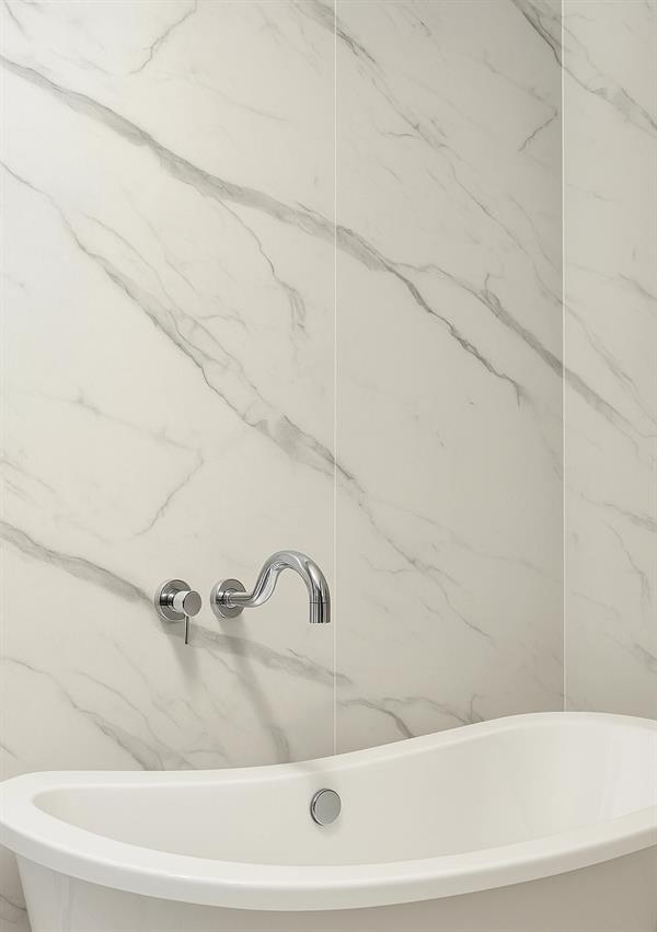 PANNELLO EFFETTO MARMO CALACATTA IN PVC MIS.280X122 CM SP.2,80MM