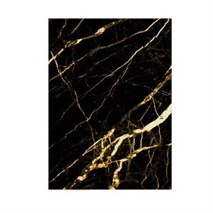 PANNELLO EFFETTO MARMO NERO DORATO IN PVC 80X120CM SP.2,80MM
