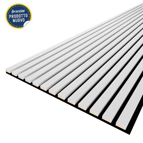 LAMELLO BELLA PRO WHITE FELTRO+MDF  MIS.2780X600X18 MM (CF.2 PZ)