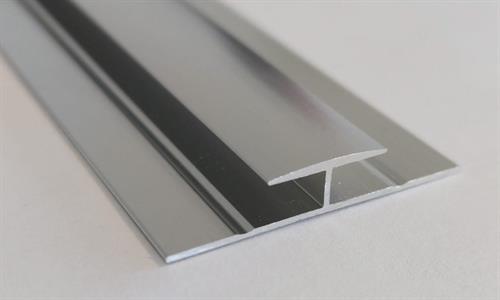 PROFILO DI COLLEGAMENTO AD H ARGENTO IN ALLUMINIO H.280 CM