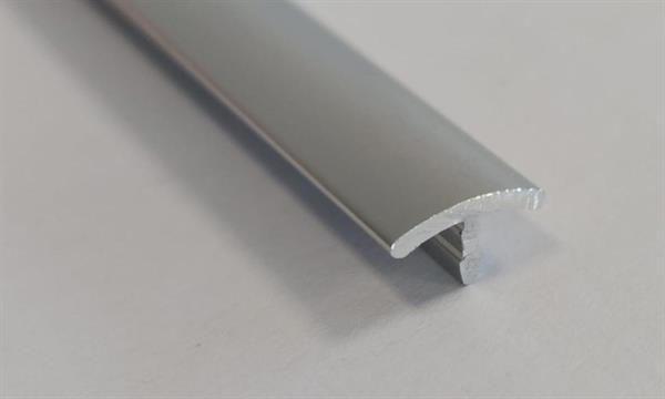PROFILO DI COLLEGAMENTO A T ARGENTO IN ALLUMINIO H.280CM