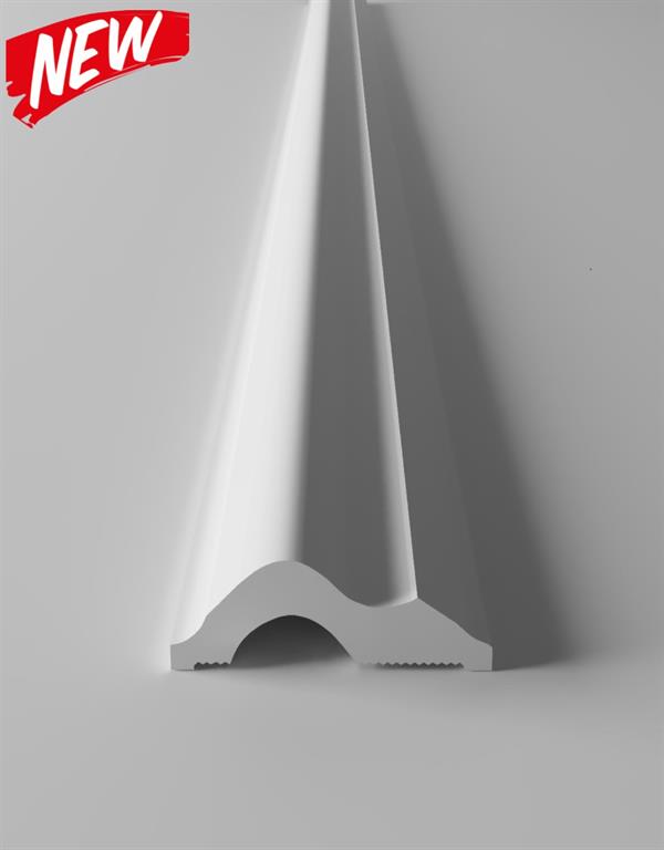 CORNICE IN PVC AUTOESTINGUENTE BIANCA MIS.1X2,1X200 CM CF.48