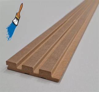 DOGA 3D LEGNO IN MDF VERNICIABILE MIS. 119X12X2750 MM (CF.5 PZ)