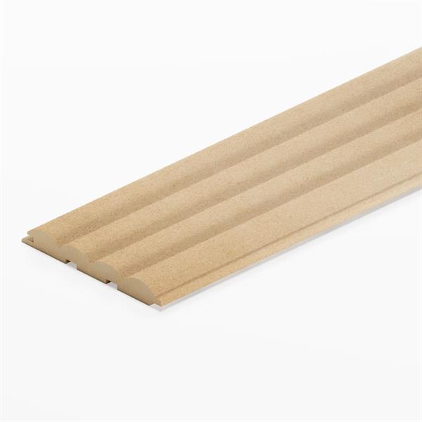 DOGA 3D LEGNO IN MDF VERNICIABILE MIS. 115X12X2750 MM (CF.5 PZ)