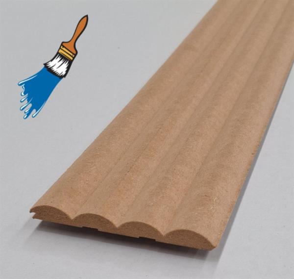 DOGA 3D ONDA IN MDF VERNICIABILE MIS. 119X12X2750 MM (CF.5 PZ)