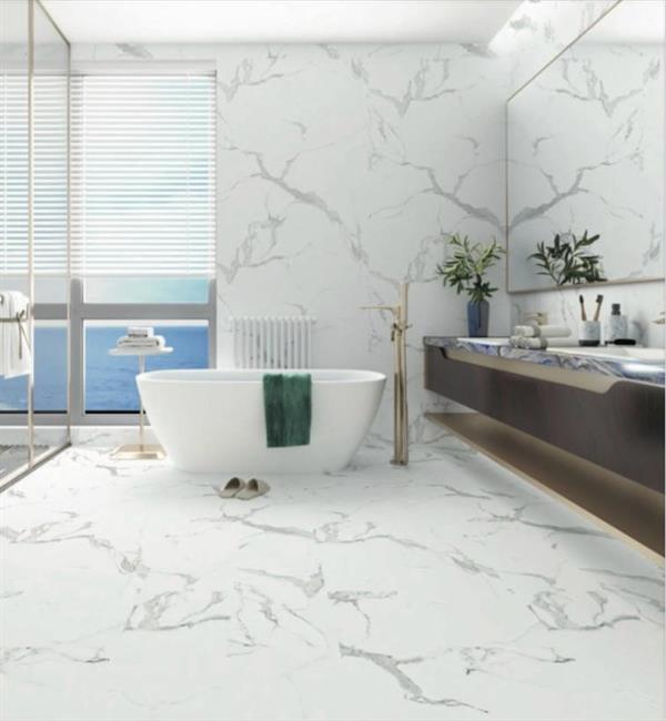 PANNELLO MARMO CARRARA ULTRA MATT IN SPC MIS.280X120 CM SP.3MM