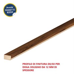 PROFILO DI FINITURA DX/SX 3DLEGNO CATANIA 2750x27x12MM(CF.16 PZ)