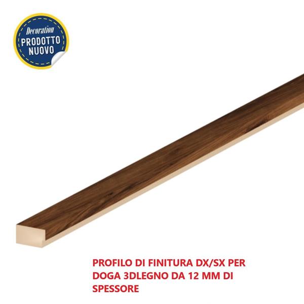 PROFILO DI FINITURA DX/SX 3DLEGNO CATANIA 2750x27x12MM(CF.16 PZ)