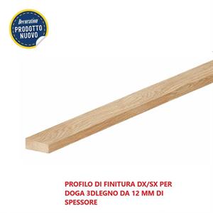 PROFILO DI FINITURA DX/SX 3DLEGNO NATURALE 2750x27x12MM(CF.16PZ)