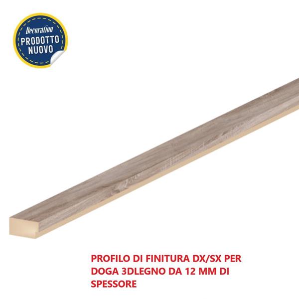PROFILO DI FINITURA DX/SX 3DLEGNO VINTAGE 2750x27x12MM(CF.16 PZ)