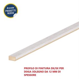 PROFILO DI FINITURA DX/SX 3DLEGNO CHICAGO 2750x27x12MM(CF.16 PZ)