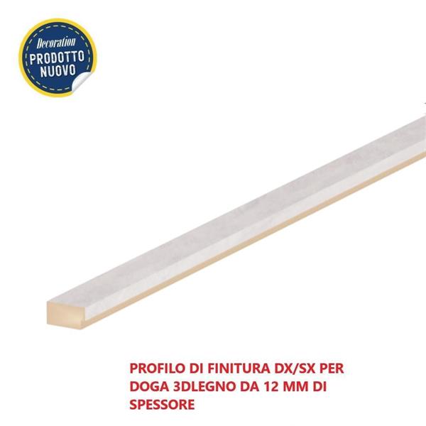 PROFILO DI FINITURA DX/SX 3DLEGNO CHICAGO 2750x27x12MM(CF.16 PZ)