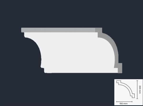 GUSCIO SIMILGESSO IN XPS 200x150x1500mm cf. 7 pz