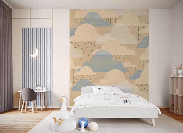 FOTOMURALE TNT SEASONS  CLOUDS BEIGE.200x250H.CM