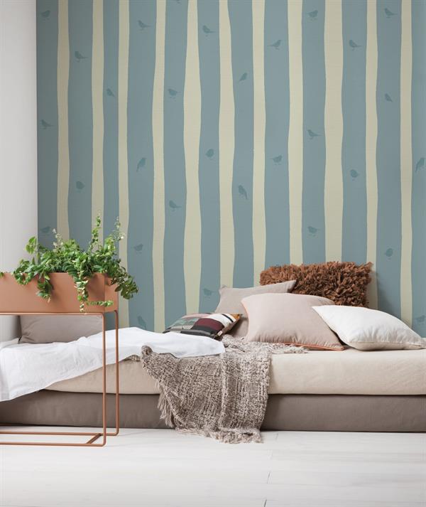 FOTOMURALE TNT SEASONS  LINES BIRDS .300x250H. CM