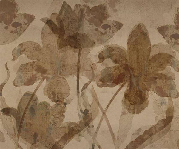 FOTOMURALE TNT SEASONS  PETALI BROWN.300x250H.CM