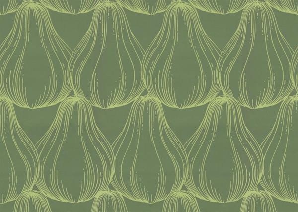 FOTOMURALE TNT SEASONS  PEAR GREEN .350x250H.CM