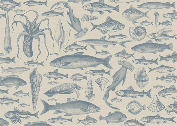 FOTOMURALE TNT SEASONS  SEA BEIGE-BLUE 350x250H.CM