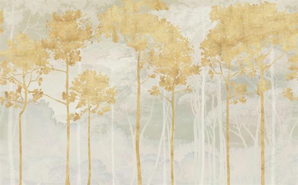 FOTOMURALE TNT SEASONS  PINES GOLD.400x250H.CM