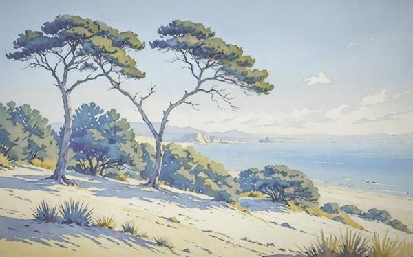 FOTOMURALE TNT SEASONS  COAST BLUE.400x250H.CM