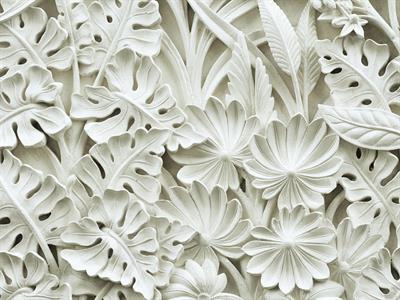 STAMPA DIG. NANOUCHE    / TNT MATT FLOWER WHITE MIS.AL MQ