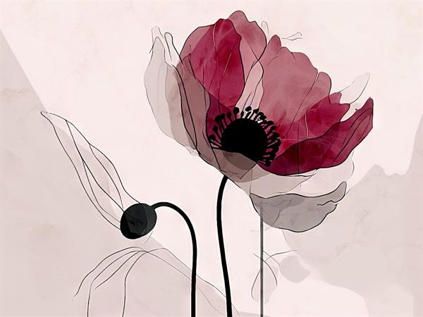 STAMPA DIG. NANOUCHE    / TNT MATT FLOWER PINK MIS.AL MQ