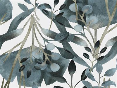 STAMPA DIG. NANOUCHE    / TNT MATT FOLIAGE BLUE MIS.AL MQ