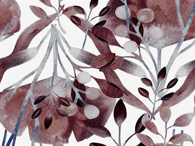 STAMPA DIG. NANOUCHE    / TNT MATT FOLIAGE RED MIS.AL MQ