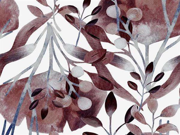 STAMPA DIG. NANOUCHE    / TNT MATT FOLIAGE RED MIS.AL MQ