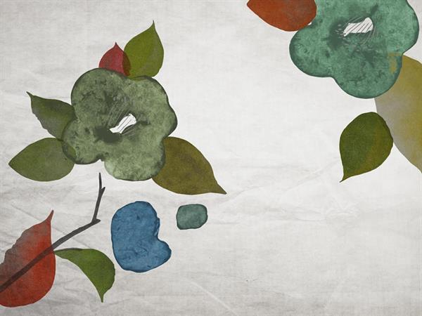 STAMPA DIG. NANOUCHE    / TNT MATT FLOWERS GREEN MIS.AL MQ