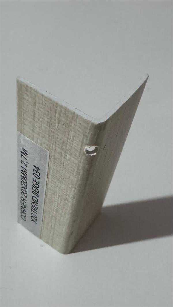 ANGOLARE LISCIO IN PVC BEIGE TREND -MIS.2X2X270cm (034)