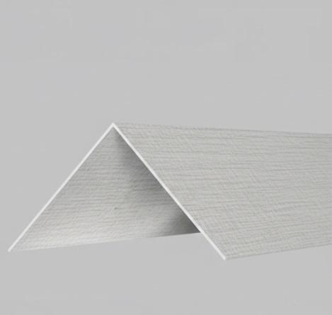 ANGOLARE LISCIO IN PVC GREY TREND BIANCO -MIS.2X2X270cm (035)