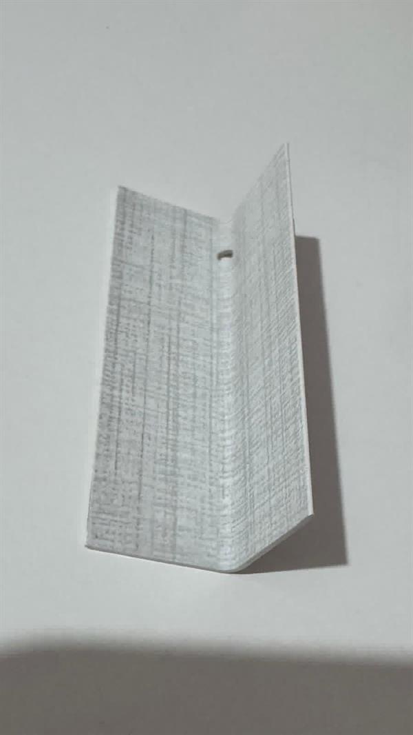 ANGOLARE LISCIO IN PVC GREY TREND BIANCO -MIS.2X2X270cm (035)
