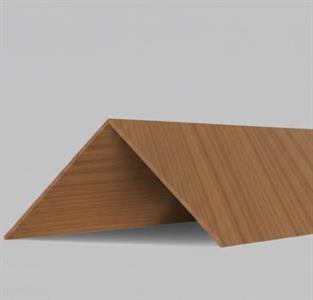 ANGOLARE LISCIO IN PVC NOCE SCURO  -MIS.2X2X270cm (221)