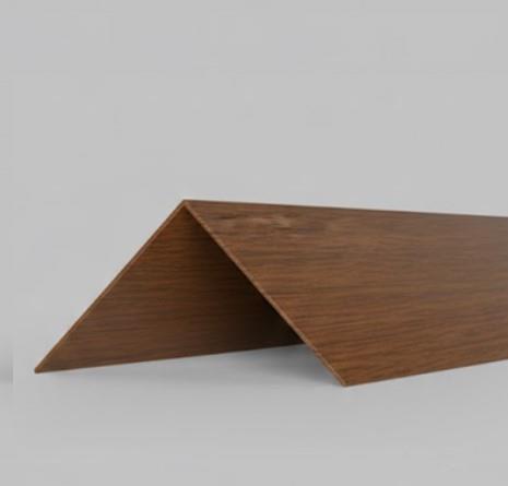 ANGOLARE LISCIO IN PVC NOCE SCURO  -MIS.2X2X270cm (221)