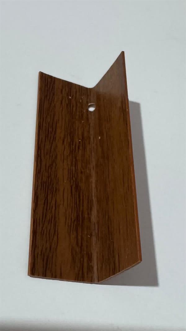 ANGOLARE LISCIO IN PVC NOCE SCURO  -MIS.2X2X270cm (221)