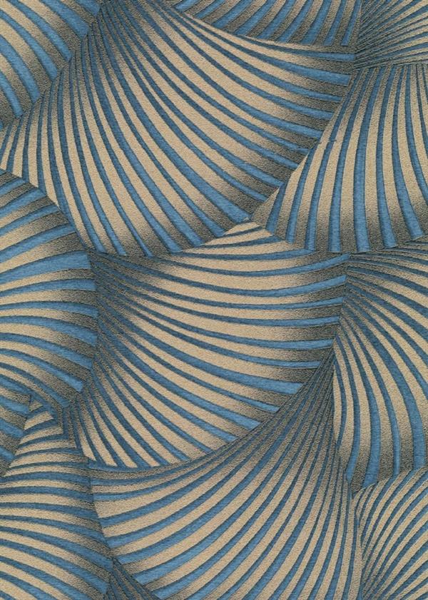 PARATO SYNCHRONICITY PVC/TNT DESIGN BLUE/GOLD 0,53X10,05MT