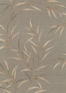 PARATO SYNCHRONICITY PVC/TNT FOLIAGE TAUPE 0,53X10,05MT