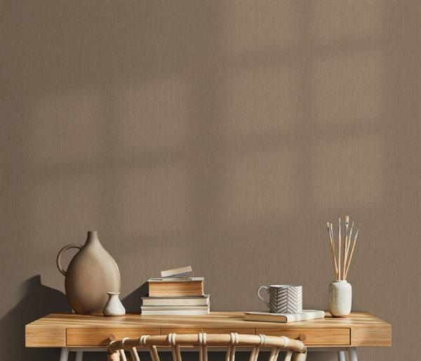 PARATO SYNCHRONICITY PVC/TNT UNITO BROWN 0,53X10,05MT