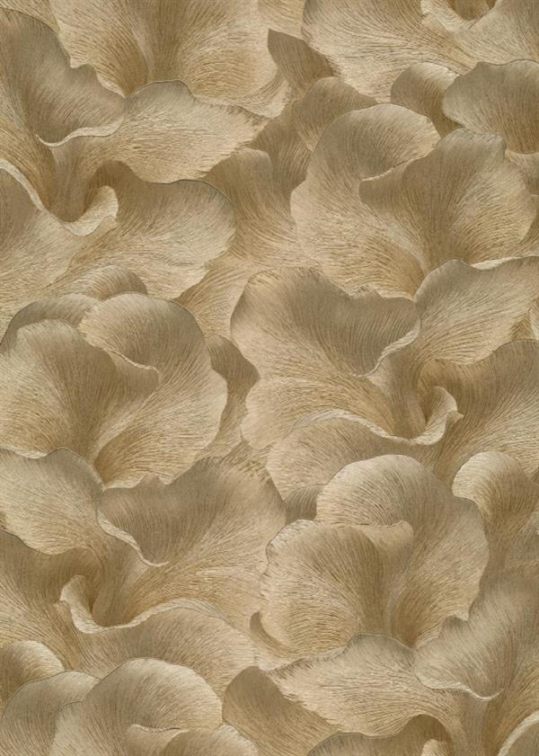 PARATO SYNCHRONICITY PVC/TNT FLOWERS GOLD 0,53X10,05MT