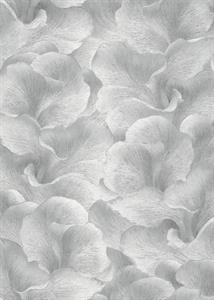 PARATO SYNCHRONICITY PVC/TNT FLOWERS SILVER 0,53X10,05MT