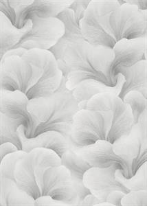 PARATO SYNCHRONICITY PVC/TNT FLOWERS ICE/GREY 0,53X10,05MT