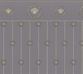 PARATO VERSACE 6 PVC/TNT/DESIGN SILVER NAVY 1,06X10,05MT