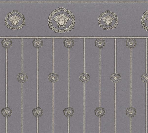 PARATO VERSACE 6 PVC/TNT/DESIGN SILVER NAVY 1,06X10,05MT