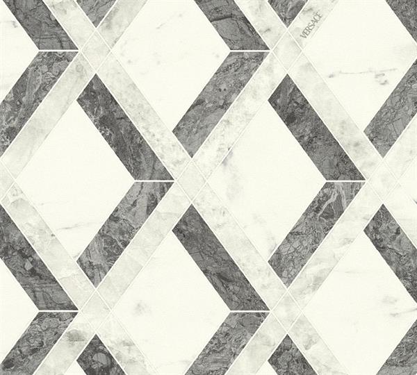 PARATO VERSACE 6 PVC/TNT/DESIGN BLACK/MARBLE 0,70X10,05MT