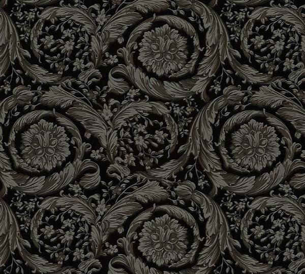 PARATO VERSACE 6 PVC/TNT/CLASSIC TOTAL BLACK 0,70X10,05MT