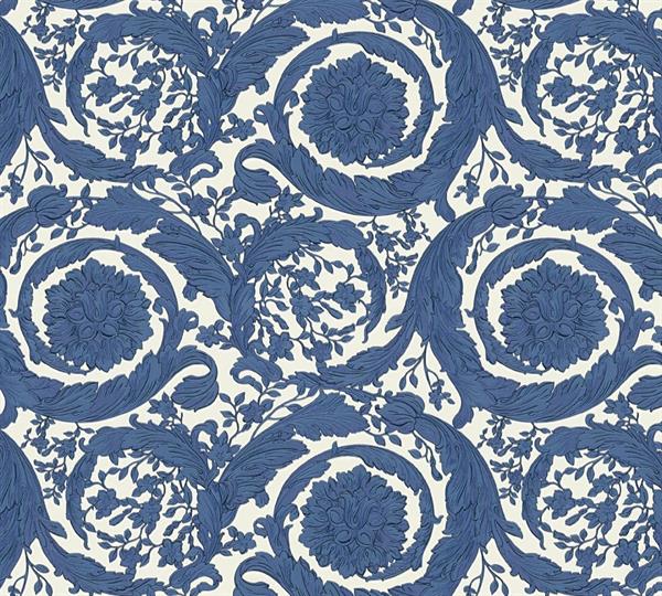 PARATO VERSACE 6 PVC/TNT/CLASSIC BLUE/ WHITE 0,70X10,05MT