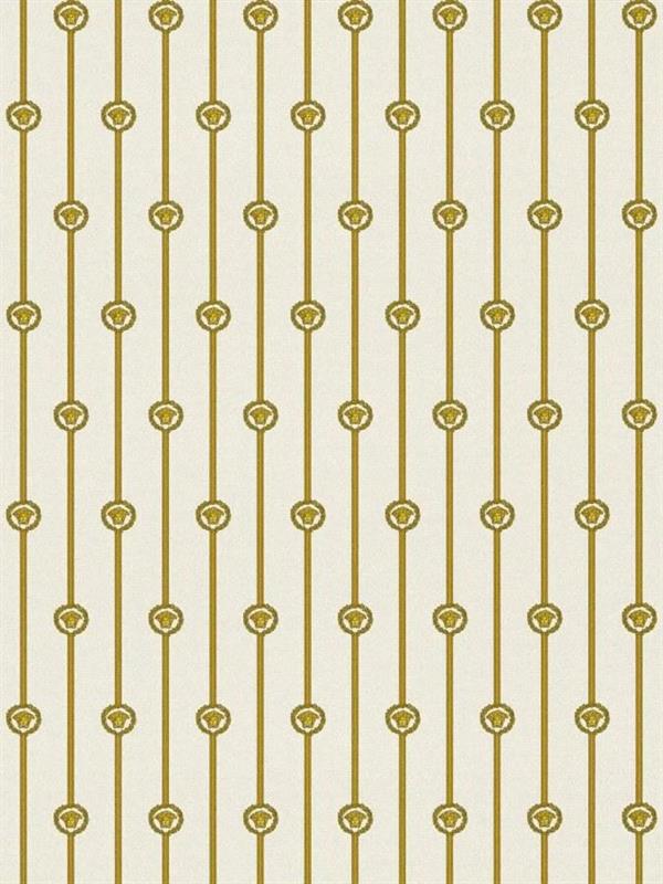 PARATO VERSACE 6 PVC/TNT/DESIGN GOLD/WHITE 0,70X10,05MT